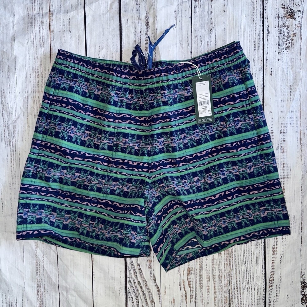 Alpine Design 5" Pull-On Nylon Shorts Men's Blue Print NWT $48